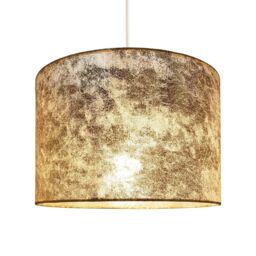 Happy Homewares Modern Designer Foil Effect Lamp Shade for Table or Ceiling Use in Gold - Size: 10 inches - thumbnail 2