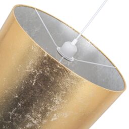 Happy Homewares Modern Designer Foil Effect Lamp Shade for Table or Ceiling Use in Gold - Size: 10 inches - thumbnail 3