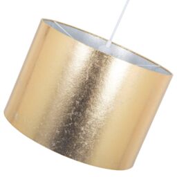 Happy Homewares Modern Designer Foil Effect Lamp Shade for Table or Ceiling Use in Gold - Size: 10 inches - thumbnail 4