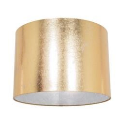 Happy Homewares Modern Designer Foil Effect Lamp Shade for Table or Ceiling Use in Gold - Size: 10 inches - thumbnail 1