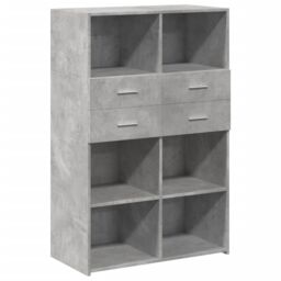 Berkfield Home Highboard Concrete Grey 80x42.5x124 cm Engineered Wood - thumbnail 2