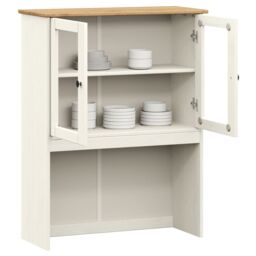 Berkfield Home Dresser Top VIGO White 78x30x100 cm Solid Wood Pine - Size: 78 x 30 x 100 cm - thumbnail 3