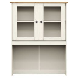 Berkfield Home Dresser Top VIGO White 78x30x100 cm Solid Wood Pine - Size: 78 x 30 x 100 cm - thumbnail 4