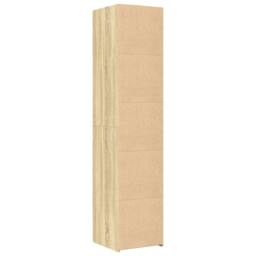 Berkfield Home Highboard Sonoma Oak 40x42.5x185 cm Engineered Wood in Light Brown - thumbnail 6
