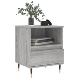 Berkfield Home Bedside Cabinet Grey Sonoma 40x35x50 cm Engineered Wood - Size: 40 x 35 x 50 cm - thumbnail 3