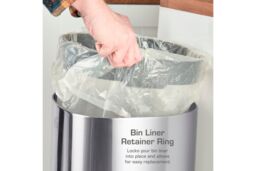Swan 12L Touch Bin in Silver - Size: A - thumbnail 5