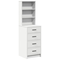 Berkfield Home Highboard White 40x41x135 cm Engineered Wood - Size: 40 x 41 x 135 cm - thumbnail 2
