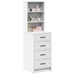 Berkfield Home Highboard White 40x41x135 cm Engineered Wood - Size: 40 x 41 x 135 cm - thumbnail 3