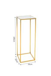 Living and Home Gold Flower Vase Stand for Home Party Wedding Decorations - thumbnail 2