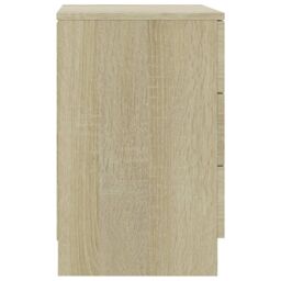 Berkfield Home Bedside Cabinets 2 pcs Sonoma Oak 38x35x56 cm Engineered Wood in Brown - Size: 38 x 35 x 56 cm - thumbnail 6
