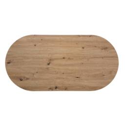 CALICOSY Oval Coffee Table With Rattan Legs, 120 Cm Long - TALIA in Light Brown - thumbnail 6
