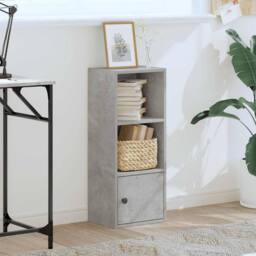 Berkfield Home Durable Bookcase Concrete Grey 31x24x77 cm Engineered Wood - Size: 31 x 24 x 77 cm - thumbnail 1