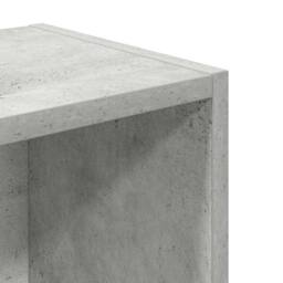 Berkfield Home Durable Bookcase Concrete Grey 31x24x77 cm Engineered Wood - Size: 31 x 24 x 77 cm - thumbnail 9