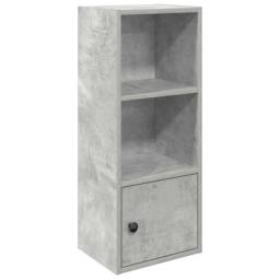 Berkfield Home Durable Bookcase Concrete Grey 31x24x77 cm Engineered Wood - Size: 31 x 24 x 77 cm - thumbnail 3