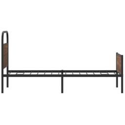 Berkfield Home Bed Frame without Mattress 80x200 cm Brown Oak Engineered Wood - thumbnail 6