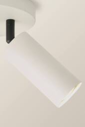 ValueLights Taylor Matte 3 Way Adjustable Tube Spotlight Ceiling Light with Bulbs in Beige - thumbnail 4