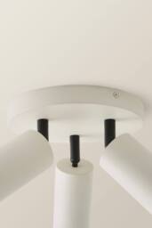 ValueLights Taylor Matte 3 Way Adjustable Tube Spotlight Ceiling Light with Bulbs in Beige - thumbnail 5