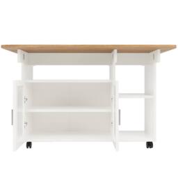 Matteo White Multifunctional Kitchen Island - thumbnail 9