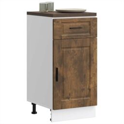 Berkfield Home Kitchen Base Cabinet¬†Porto Smoked Oak Engineered Wood in Brown - thumbnail 1