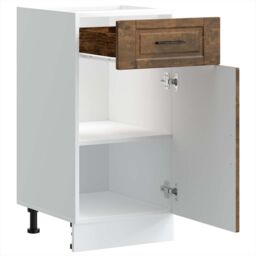 Berkfield Home Kitchen Base Cabinet¬†Porto Smoked Oak Engineered Wood in Brown - thumbnail 5