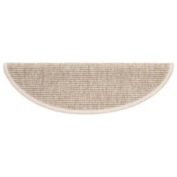 Berkfield Home Stair Mats Self-adhesive 15 pcs 56x17x3 cm Light Beige - Size: Medium - thumbnail 6