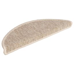 Berkfield Home Stair Mats Self-adhesive 15 pcs 56x17x3 cm Light Beige - Size: Medium - thumbnail 3