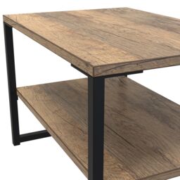 Ready Assembled 2 U Tamworth Lamp Table (Ready Assembled) in Dark Brown - thumbnail 4