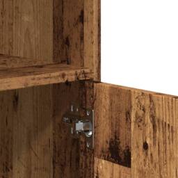 Berkfield Home Rolling¬†Cabinet Old Wood 55x40x91 cm Engineered Wood in Brown - Size: 55 x 40 x 91 cm - thumbnail 8