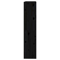 Berkfield Home Book Cabinet/Room Divider Black 80x30x135.5 cm Solid Wood Pine - thumbnail 6