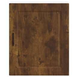 Berkfield Home Kitchen Wall Cabinet¬†Porto Smoked Oak Engineered Wood in White - thumbnail 5