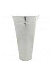 KDMD Galvanised Vase With Ears 45cm in Silver - thumbnail 2