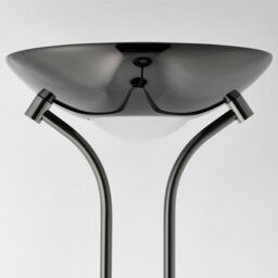 Loops Mother & Child Floor Lamp Black Chrome 1.8m Twin Light Dimmer Flexible Reading - thumbnail 4
