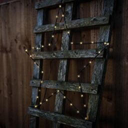 ValueLights Pack of 2 IP44 Black Outdoor Battery Operated Warm White Star Lights - thumbnail 2