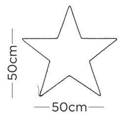 ValueLights Pack of 2 IP44 Black Outdoor Battery Operated Warm White Star Lights - thumbnail 5