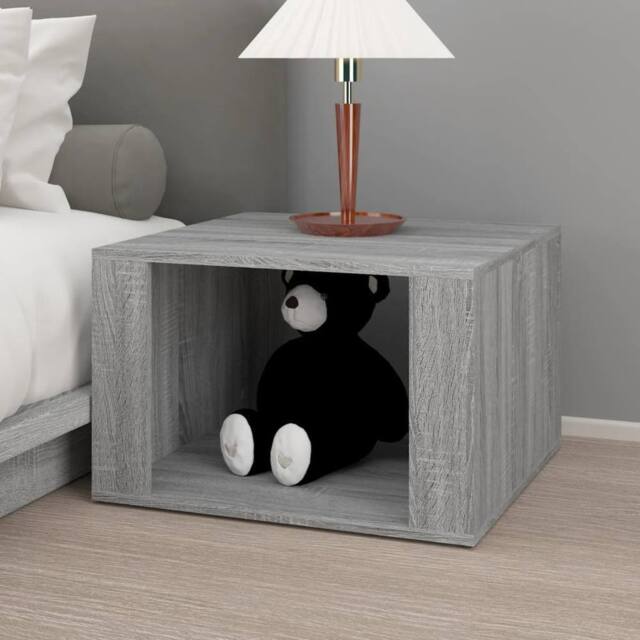 Berkfield Home Elegant Bedside Table Grey Sonoma 57x55x36 cm Engineered Wood - Size: 57 x 55 x 36 cm - image 1