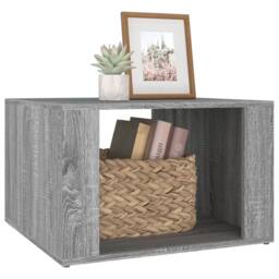 Berkfield Home Elegant Bedside Table Grey Sonoma 57x55x36 cm Engineered Wood - Size: 57 x 55 x 36 cm - thumbnail 4