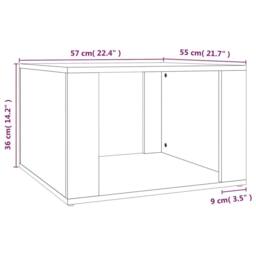Berkfield Home Elegant Bedside Table Grey Sonoma 57x55x36 cm Engineered Wood - Size: 57 x 55 x 36 cm - thumbnail 8
