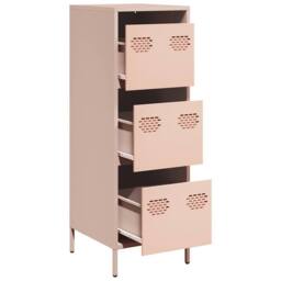 Berkfield Home Highboard Pink 39x35x103.5 cm Steel - thumbnail 4
