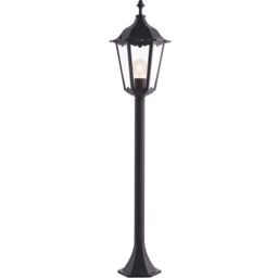 Loops 4 PACK Outdoor Lamp Post Lantern Bollard Light Matt Black & Glass 1m Tall LED - thumbnail 2