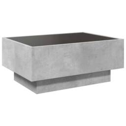 Berkfield Home Decorative Coffee Table with LED Concrete Grey 70x50x30 cm Engine - Size: 70 x 50 x 30 cm - thumbnail 8