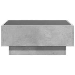 Berkfield Home Decorative Coffee Table with LED Concrete Grey 70x50x30 cm Engine - Size: 70 x 50 x 30 cm - thumbnail 6
