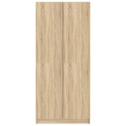 Berkfield Home Wardrobe Sonoma Oak 80x52x180 cm Engineered Wood in Brown - Size: 80 x 52 x 180 cm - thumbnail 5