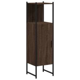 Berkfield Home Sturdy Bathroom Cabinet Brown Oak 33x33x120.5 cm Engineered Wood - thumbnail 3