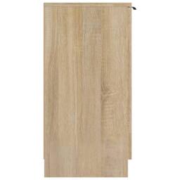 Berkfield Home Shoe Cabinet Sonoma Oak 59x35x70 cm Engineered Wood in Light Tan - Size: 59 x 35 x 70 cm - thumbnail 4