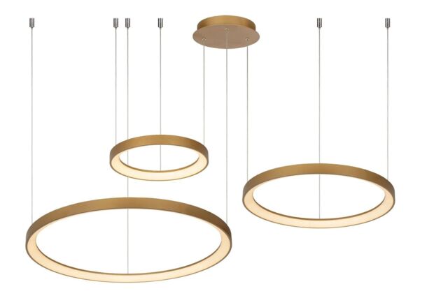 Lucide 'VIDAL' Dimmable Adjustable Stylish Indoor Modern LED Pendant Light in Yellow - image 1