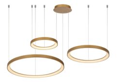Lucide 'VIDAL' Dimmable Adjustable Stylish Indoor Modern LED Pendant Light in Yellow - thumbnail 1