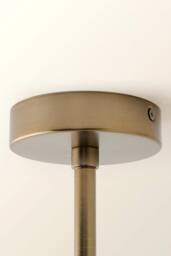 ValueLights Susie Glass Lantern Lamp Shade Adjustable Pendant Ceiling Light & Bulb in Bronze - thumbnail 5