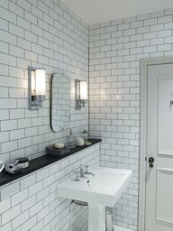 Loops IP44 Wall Light Ribbed Opaque Glass Shade Polished Chrome LED G9 3.5W d00170 in Clear - thumbnail 2