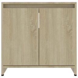 Berkfield Home Bathroom Cabinet Sonoma Oak 60x33x61 cm Engineered Wood in Brown - Size: 60 x 33 x 61 cm - thumbnail 6