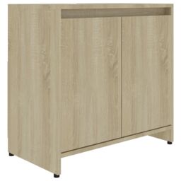 Berkfield Home Bathroom Cabinet Sonoma Oak 60x33x61 cm Engineered Wood in Brown - Size: 60 x 33 x 61 cm - thumbnail 2